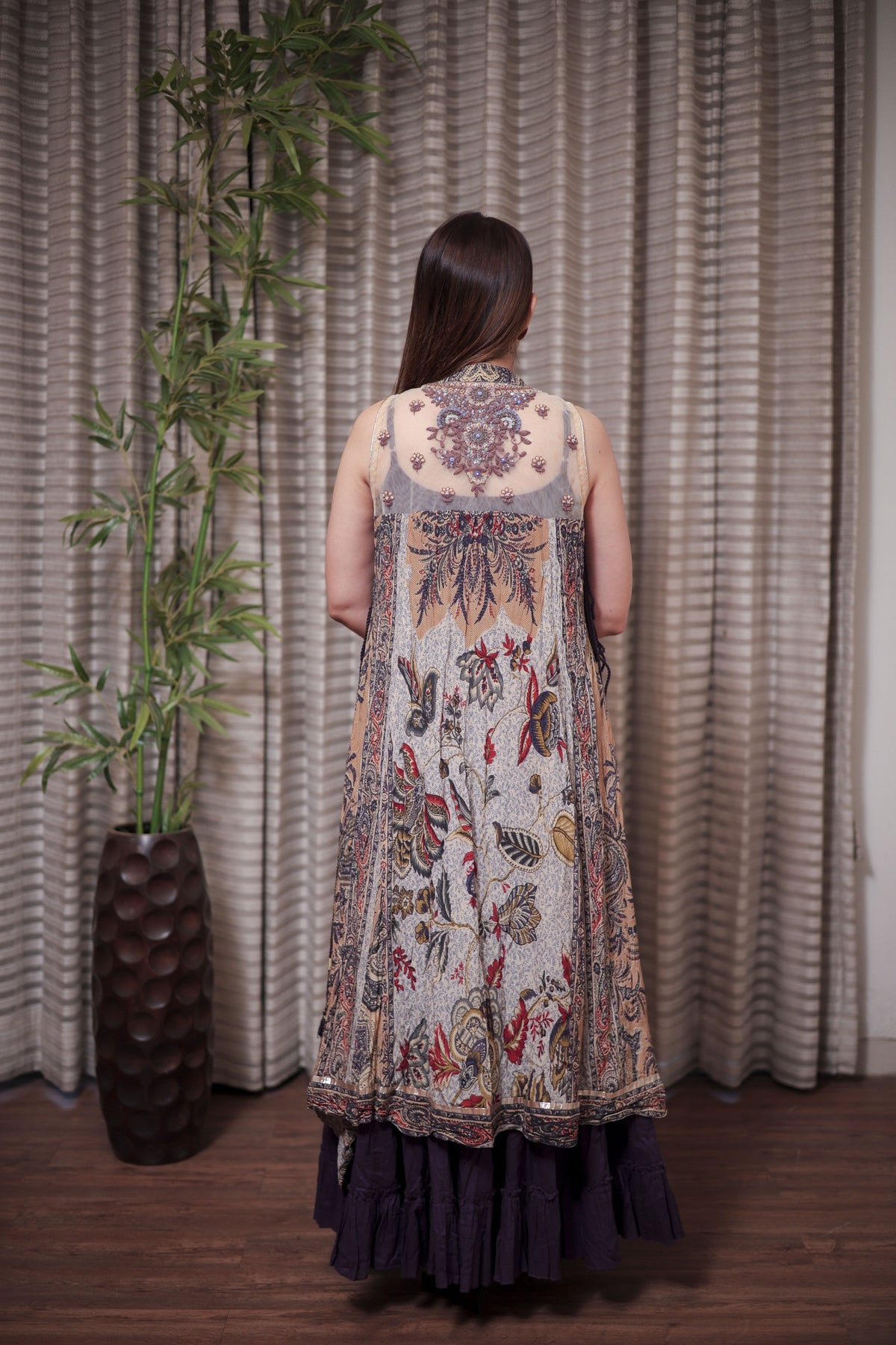 Elegant Ethnic Fusion Sharara Outfit