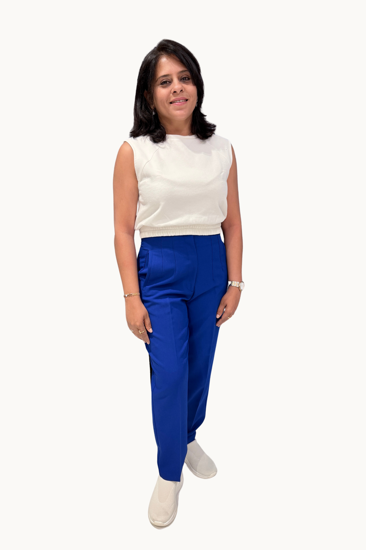Electric Royal Blue Tailored Trousers