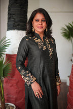 Classic Black Gold Accent Kurta Set