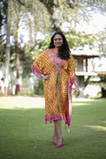 Tropical Charm Tie-Up Kaftan