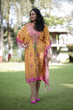 Tropical Charm Tie-Up Kaftan