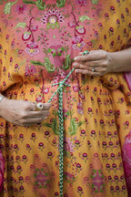 Tropical Charm Tie-Up Kaftan