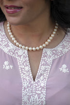 Blush Pink Embroidered Kaftan Set