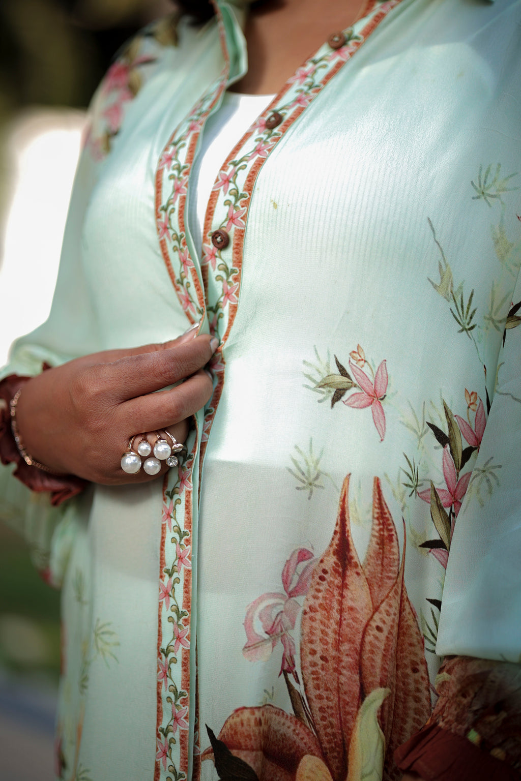Pastel Garden Flow Tunic Top
