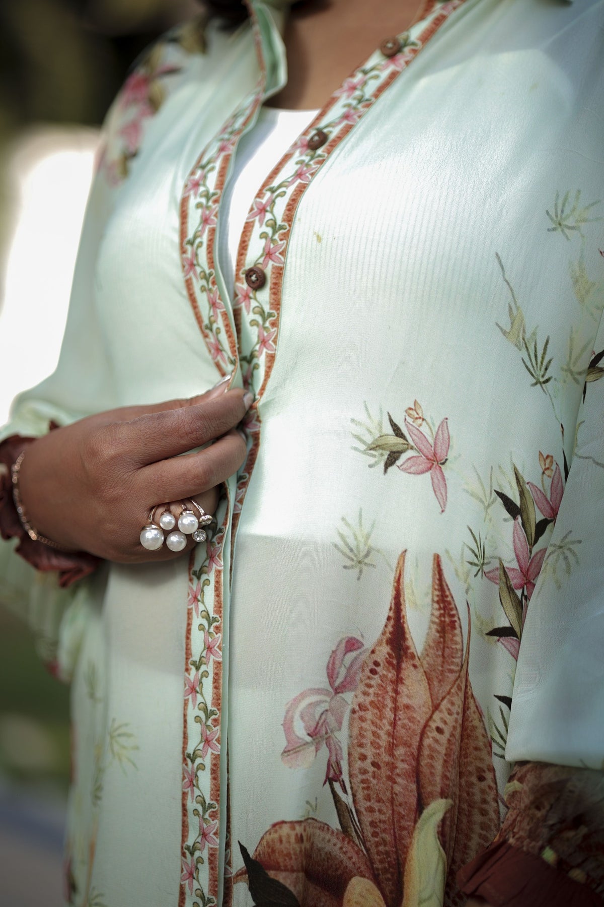 Pastel Garden Flow Tunic Top