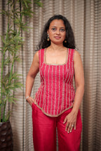 Ruby Glow Festive Co-Ord Ensemble