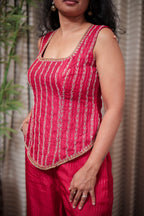 Ruby Glow Festive Co-Ord Ensemble