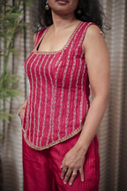 Ruby Glow Festive Co-Ord Ensemble