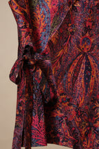 Men’s Multicolor Printed Waistcoat with Side Tie