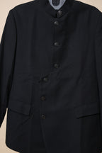 Men’s Black Bandhgala Jacket with Mandarin Collar