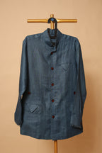 Men’s Slate Blue Designer Bandhgala Jacket