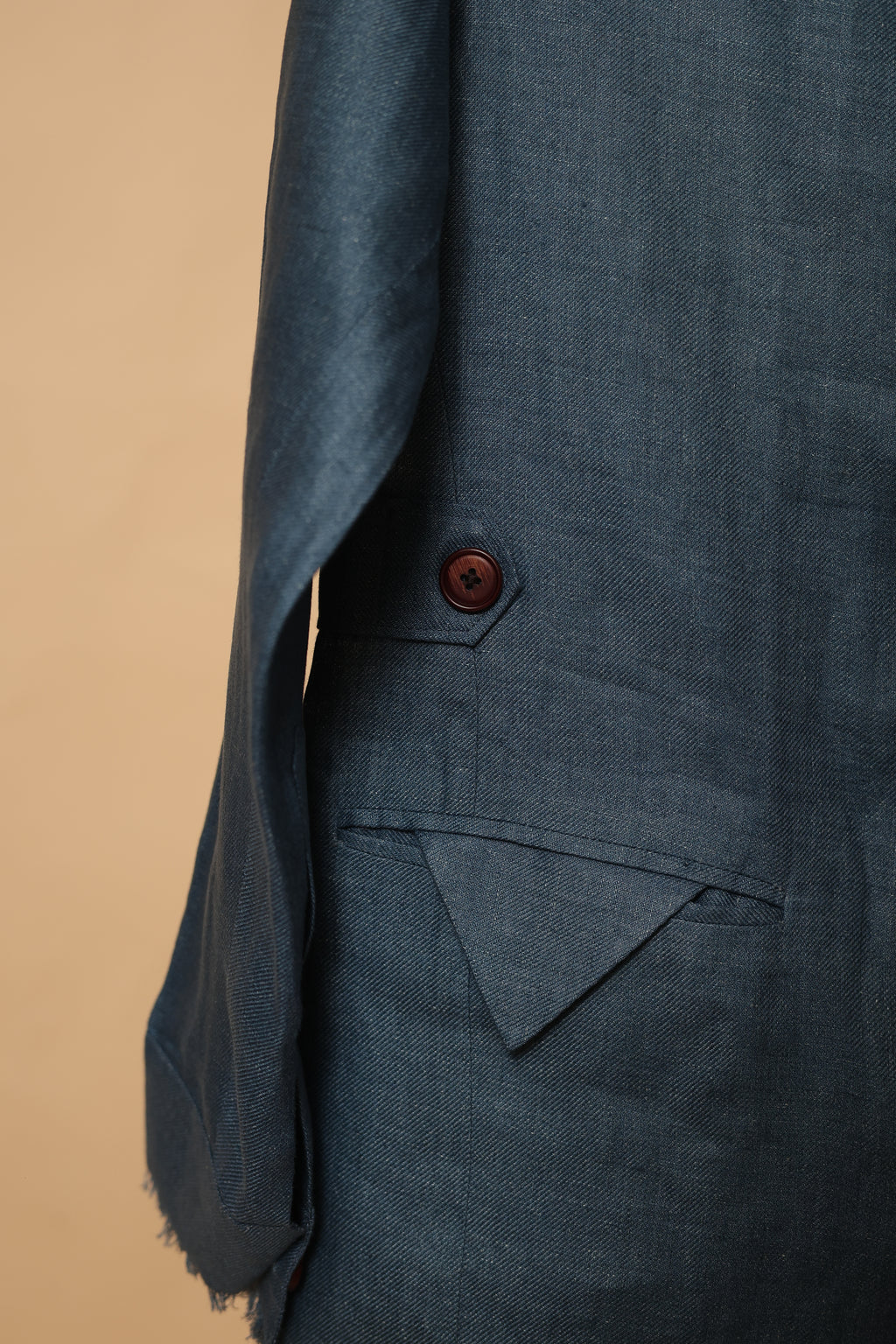 Men’s Slate Blue Designer Bandhgala Jacket