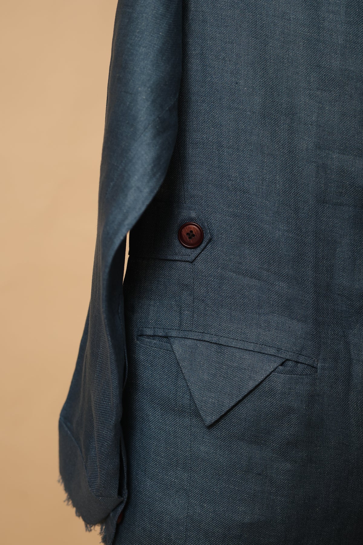 Men’s Slate Blue Designer Bandhgala Jacket