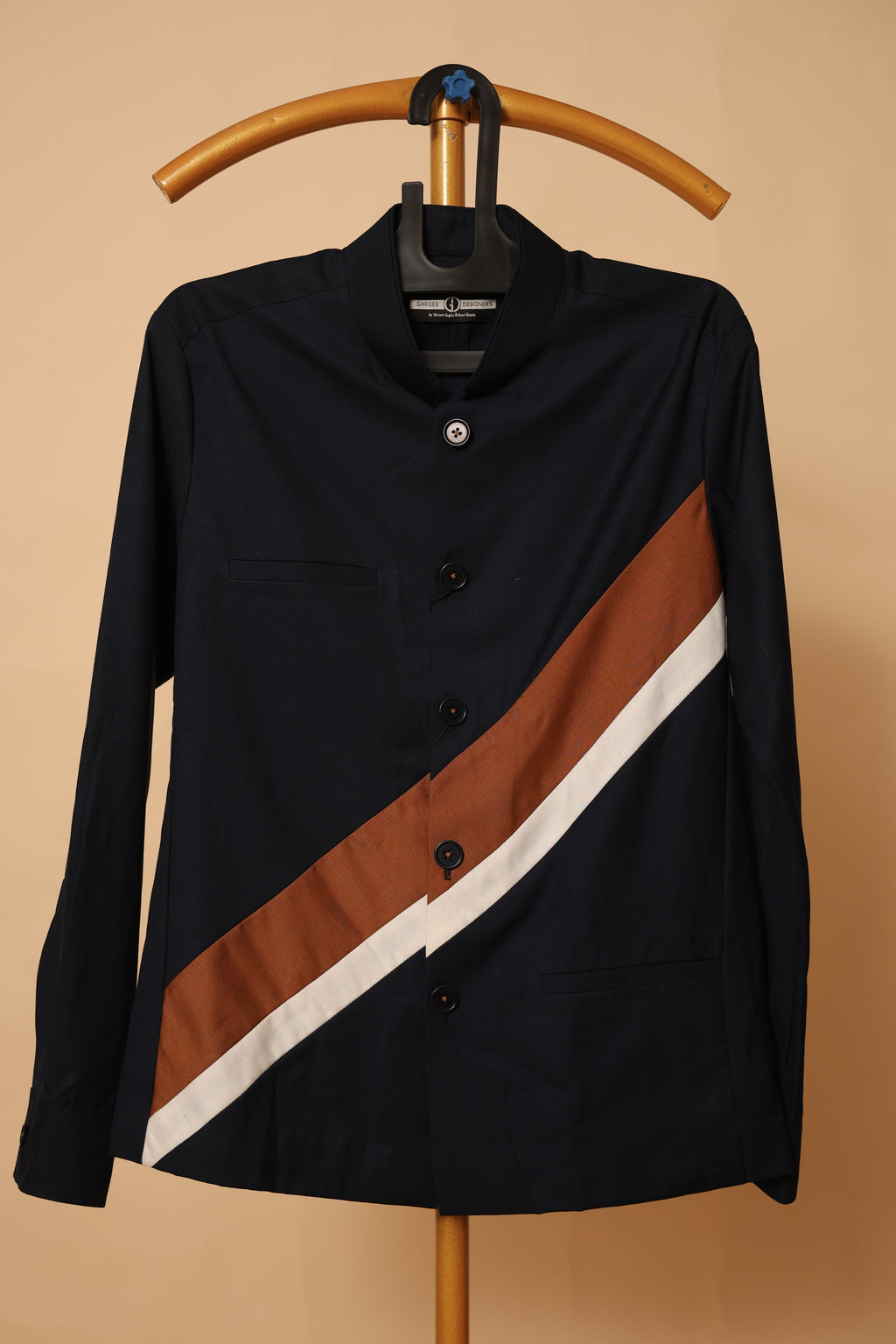 Men’s Navy Blue Striped Detail Co-Ord Set