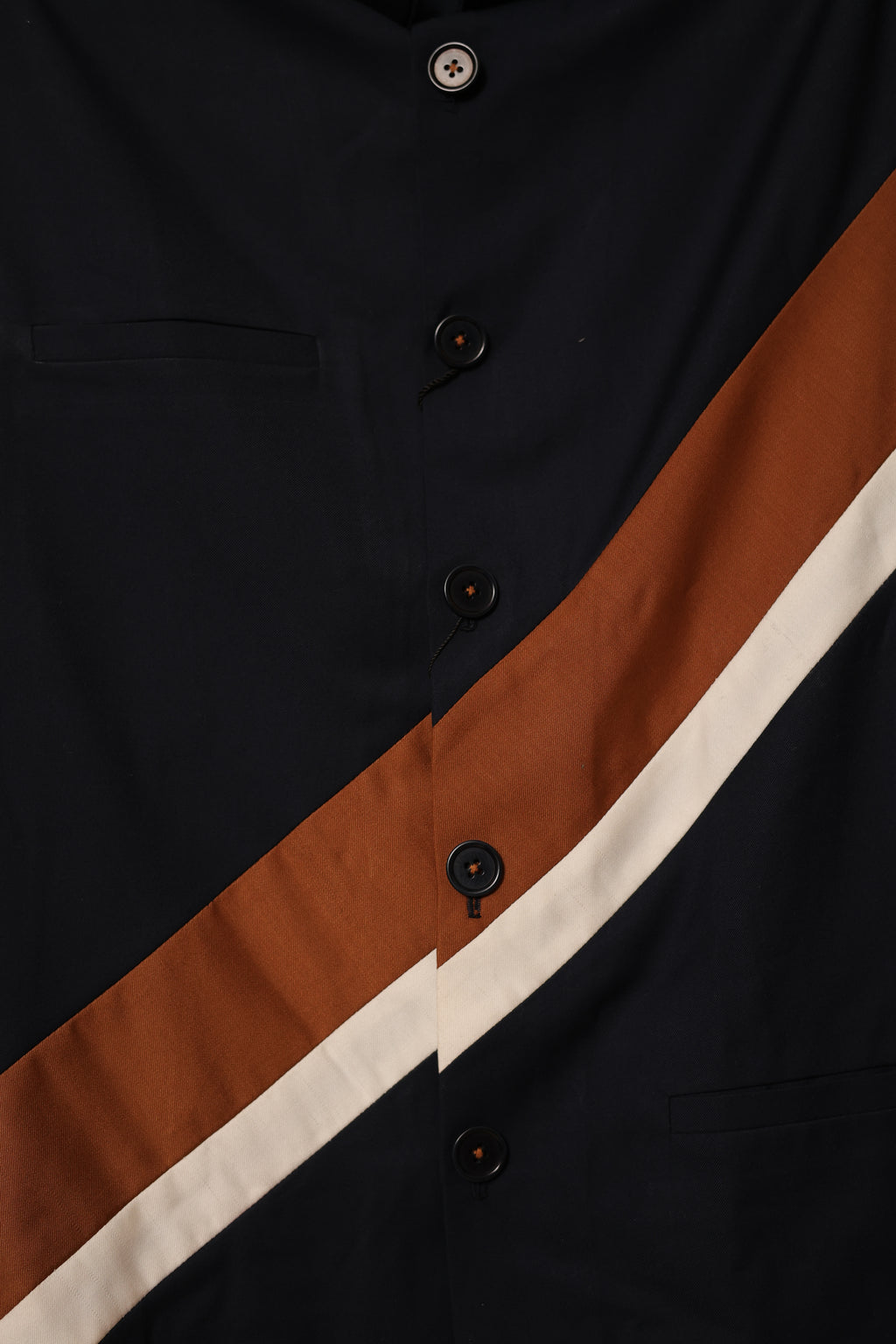 Men’s Navy Blue Striped Detail Co-Ord Set