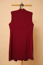 Men’s Maroon Asymmetric Designer Waistcoat