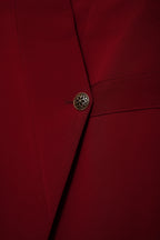 Men’s Maroon Asymmetric Designer Waistcoat