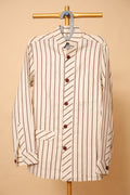 Men’s Cream & Brown Striped Designer Jacket