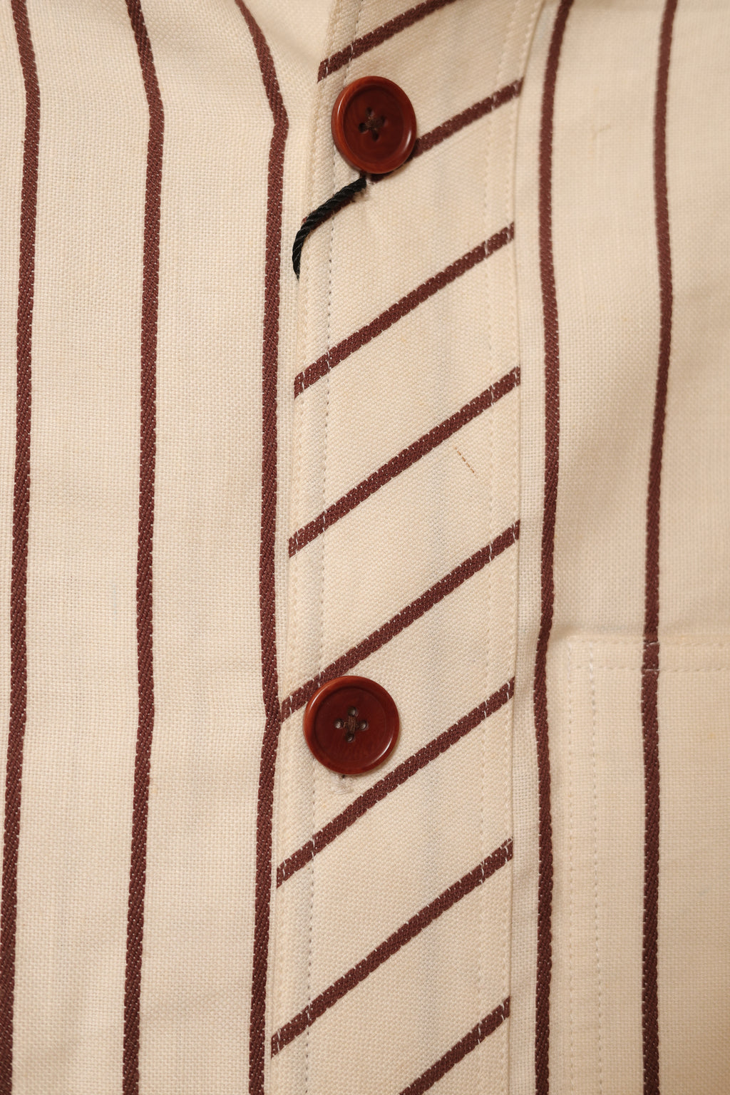 Men’s Cream & Brown Striped Designer Jacket