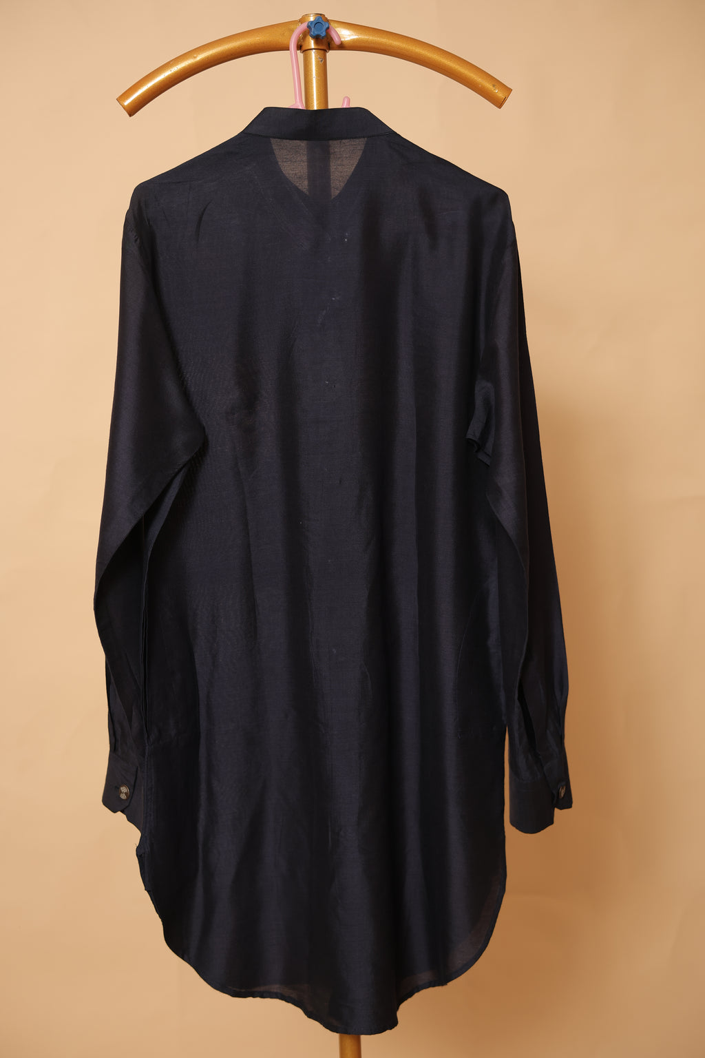 Men’s Black Button-Down Designer Kurta
