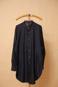 Men’s Black Button-Down Designer Kurta