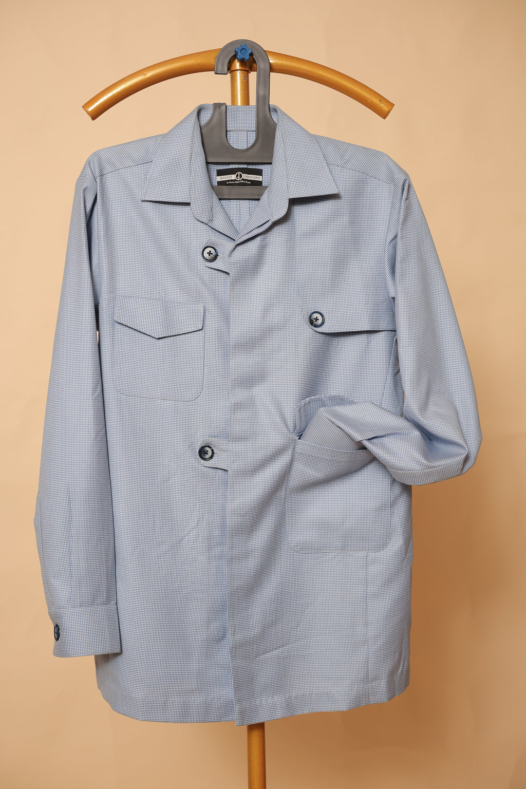 Men’s Light Grey Utility Shirt Co-Ord Set