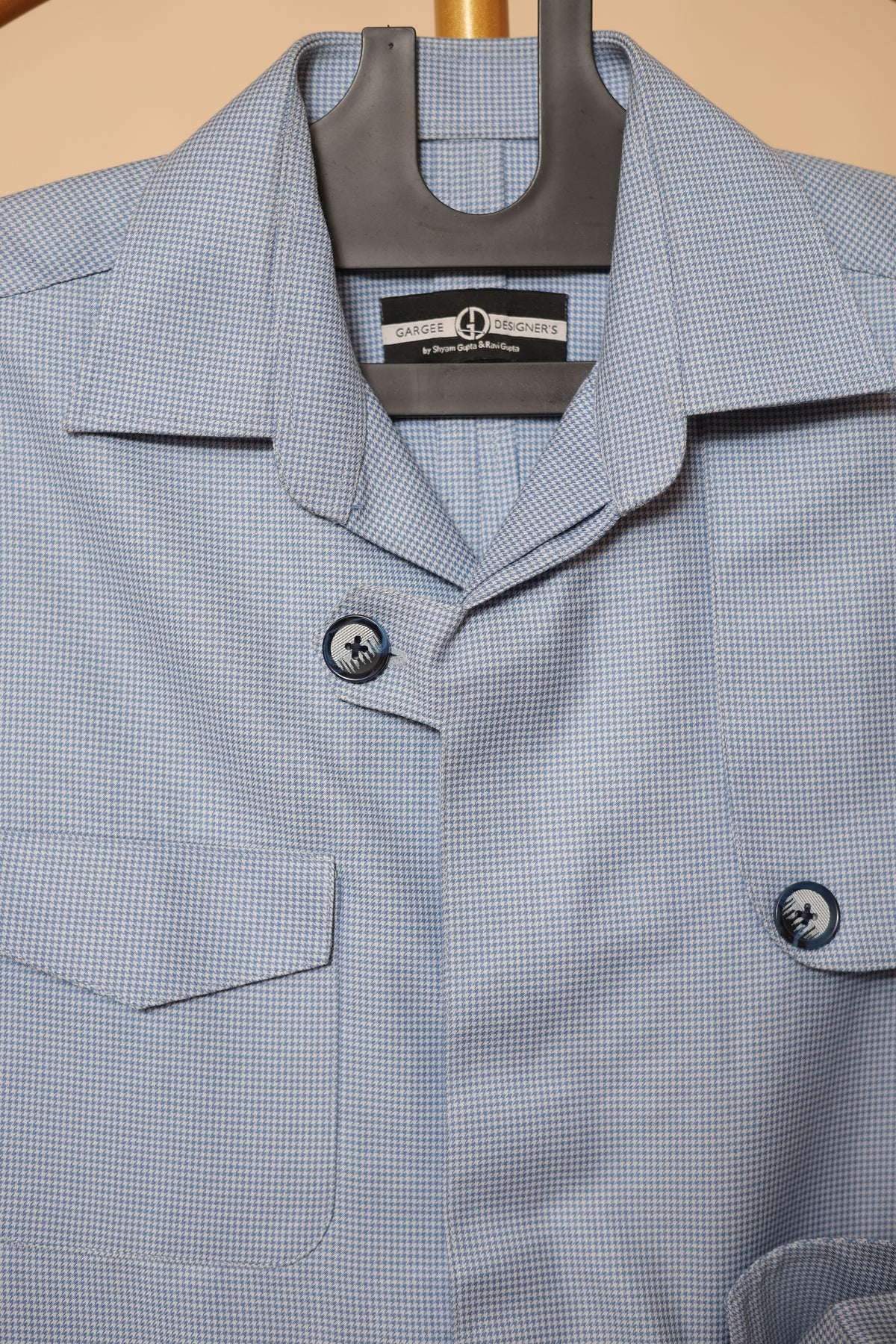 Men’s Light Grey Utility Shirt Co-Ord Set