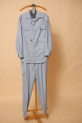 Men’s Light Grey Utility Shirt Co-Ord Set