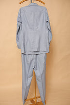Men’s Light Grey Utility Shirt Co-Ord Set