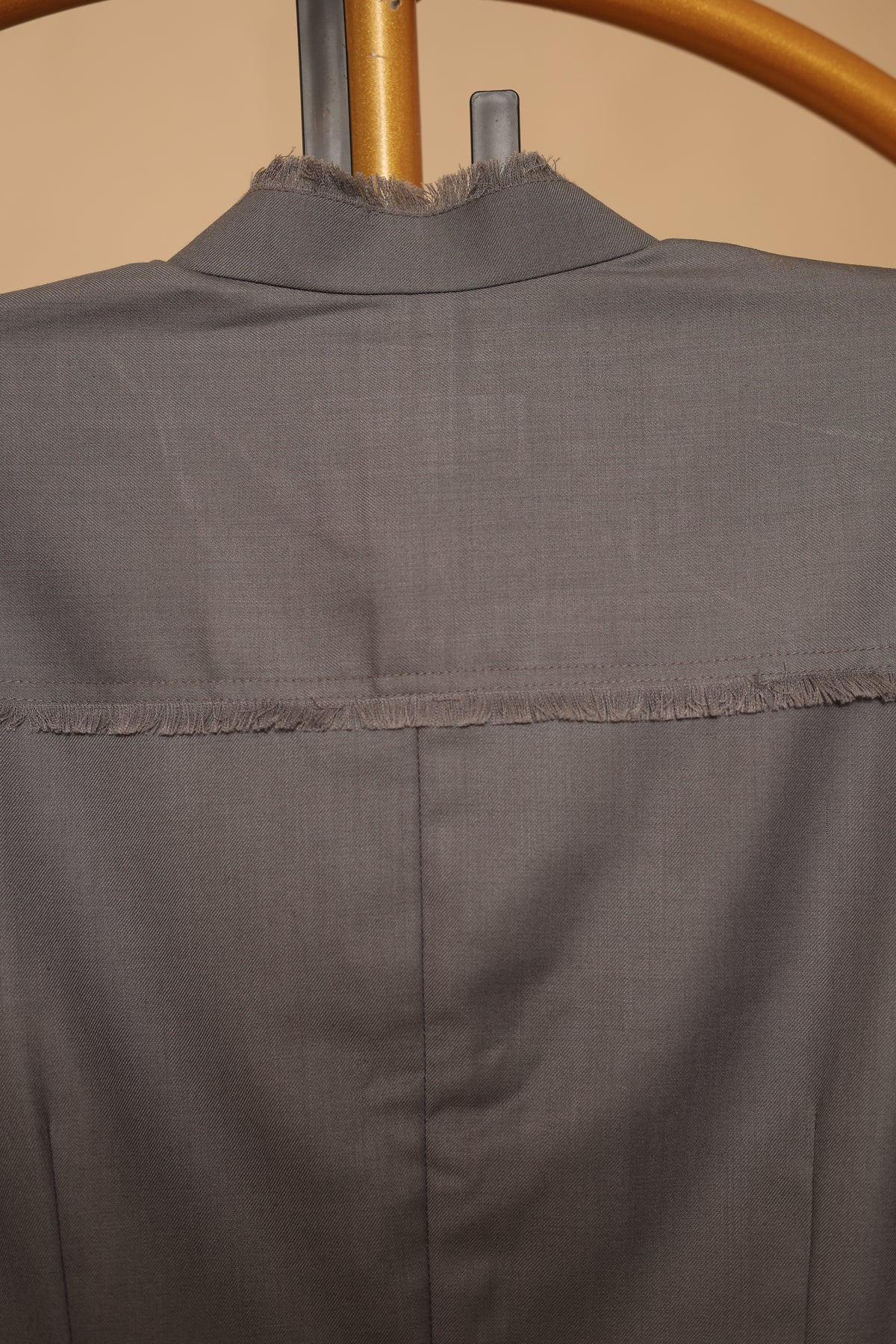 Men’s Taupe Grey Button-Down Co-Ord Set