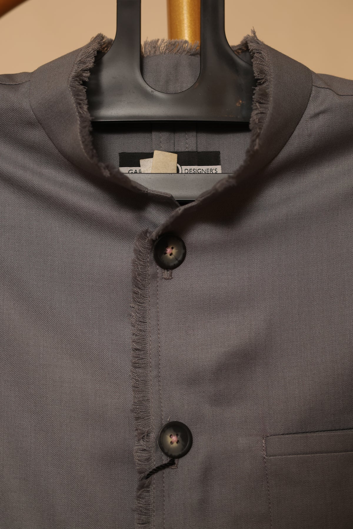 Men’s Taupe Grey Button-Down Co-Ord Set
