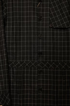 Men’s Black Windowpane Check Co-Ord Set