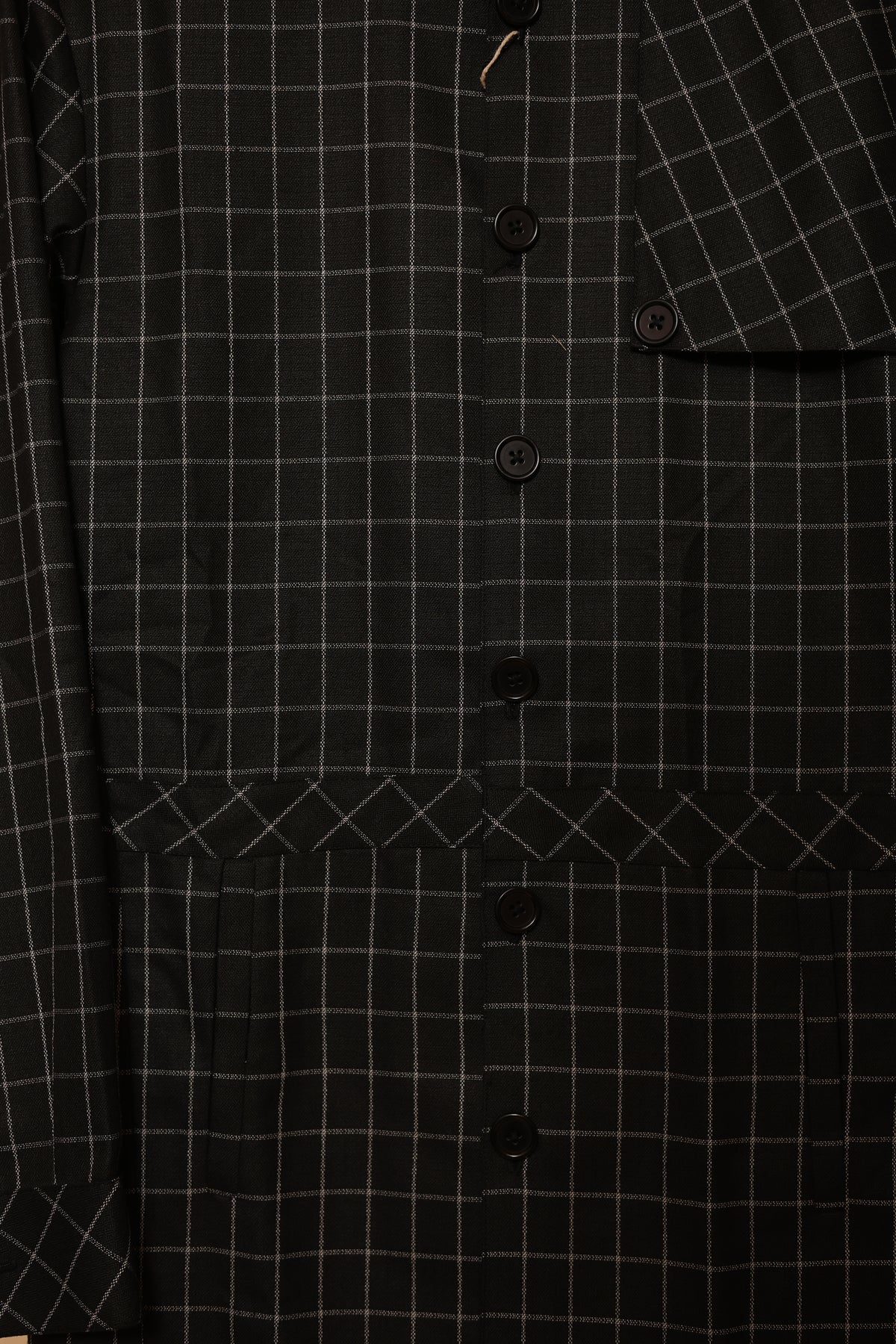 Men’s Black Windowpane Check Co-Ord Set