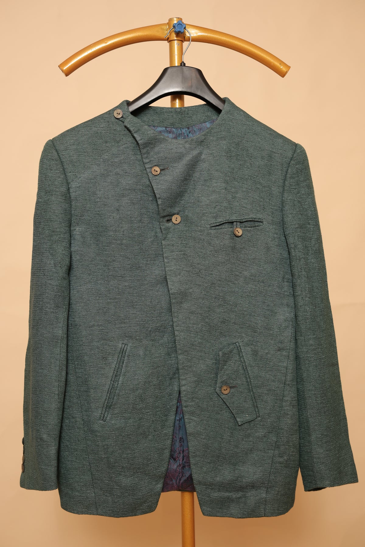 Men’s Sage Green Designer Bandhgala Jacket