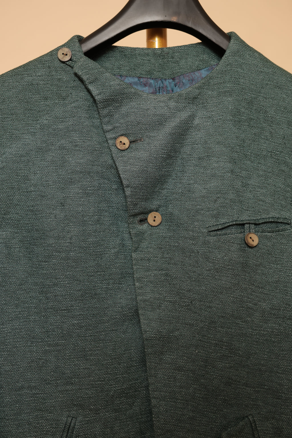 Men’s Sage Green Designer Bandhgala Jacket
