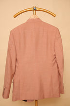 Men’s Peach Asymmetric Button Blazer