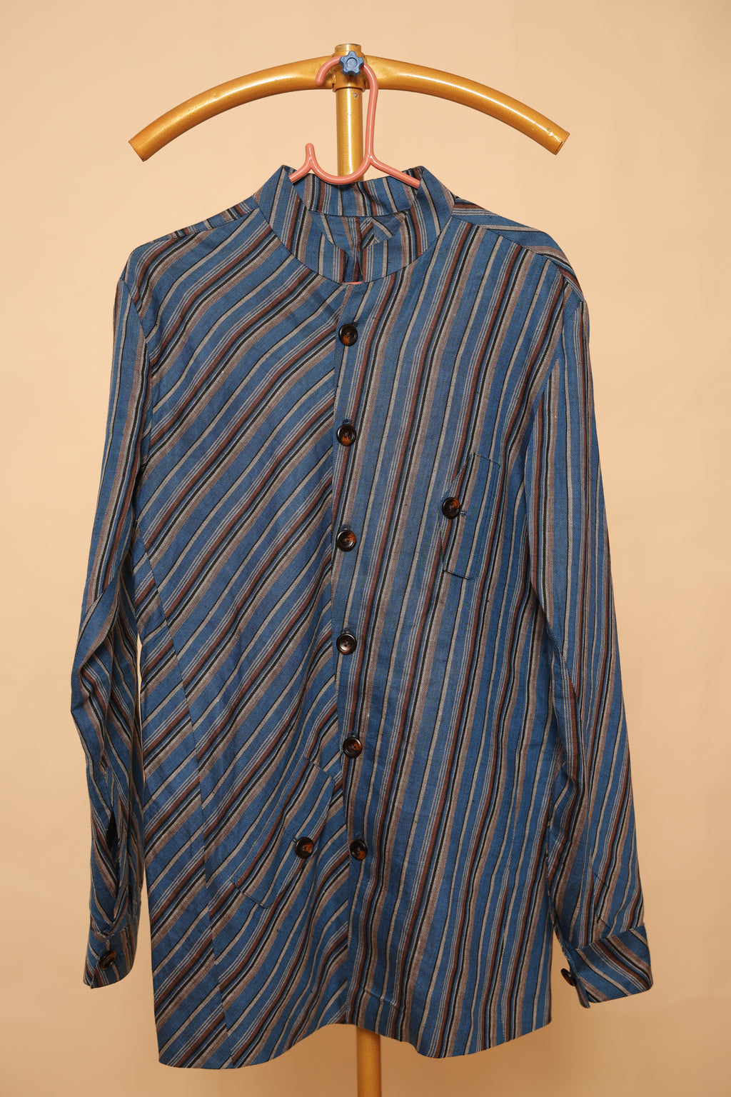 Men’s Blue Striped Designer Shirt