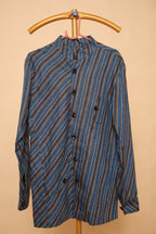 Men’s Blue Striped Designer Shirt