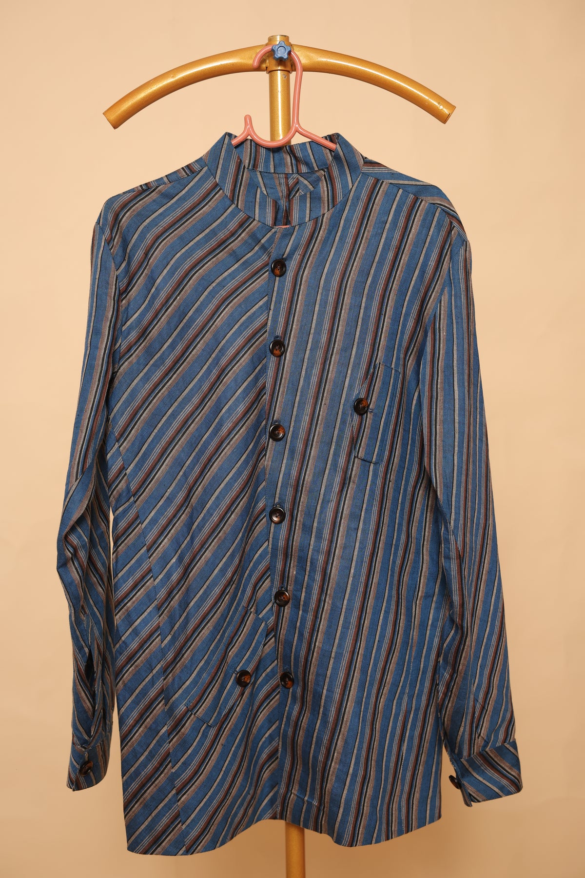 Men’s Blue Striped Designer Shirt