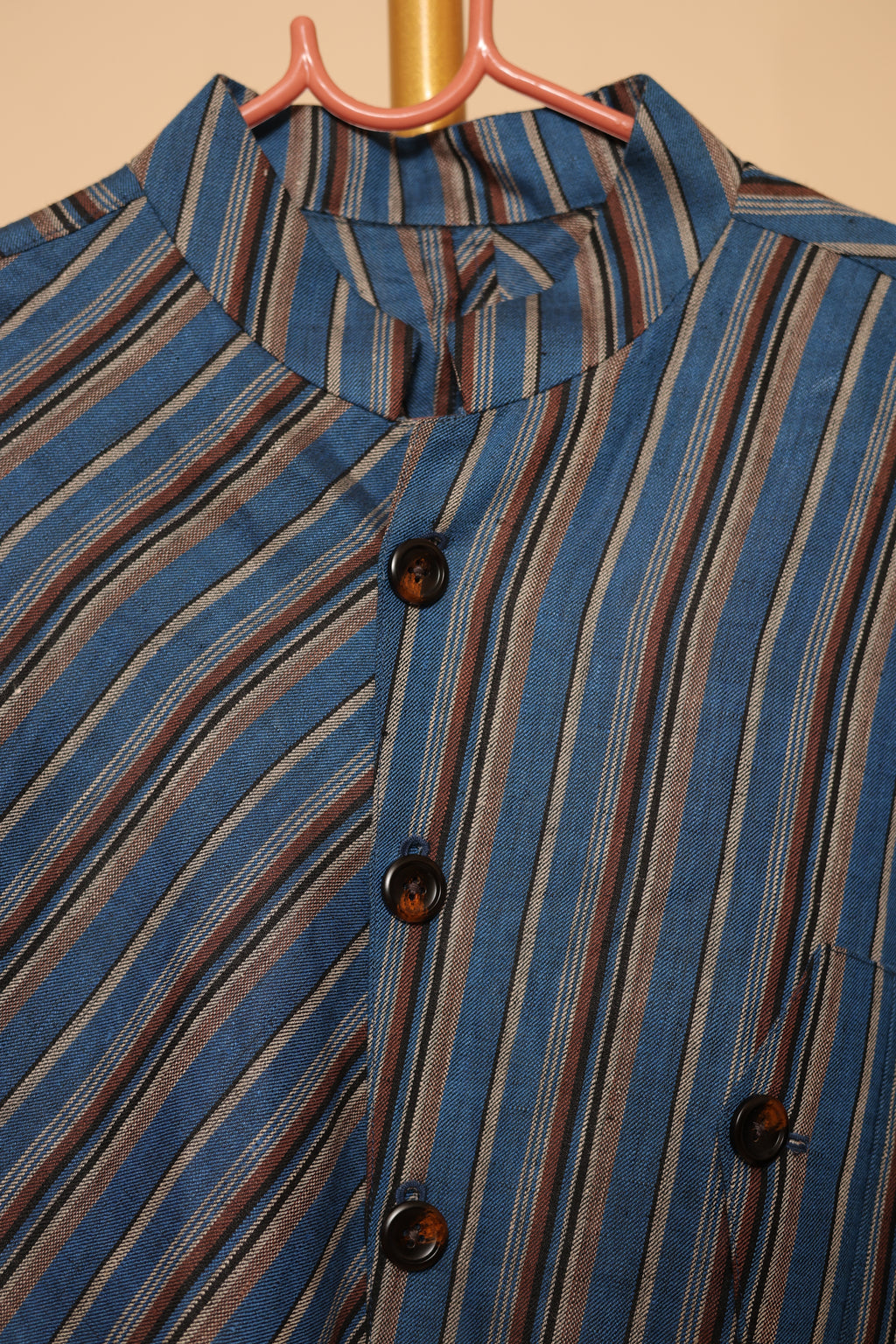 Men’s Blue Striped Designer Shirt