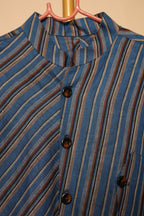 Men’s Blue Striped Designer Shirt