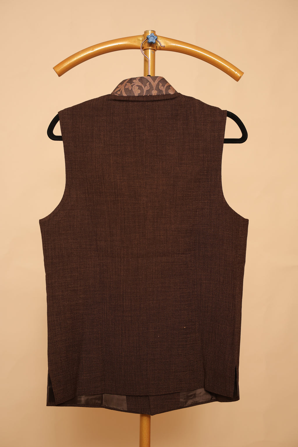 Men’s Dark Brown Designer Nehru Waistcoat