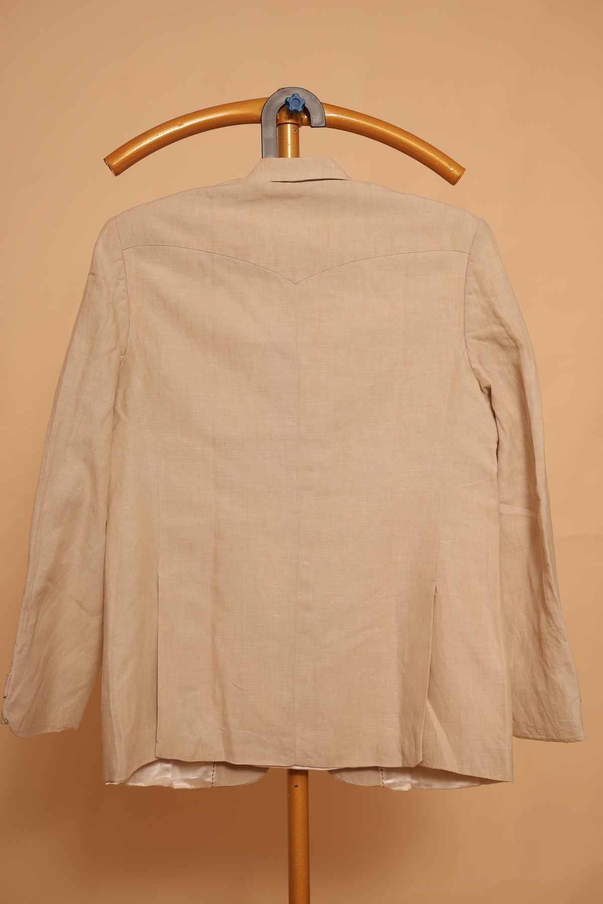 Men’s Beige Classic Two-Button Blazer