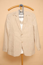 Men’s Beige Classic Two-Button Blazer