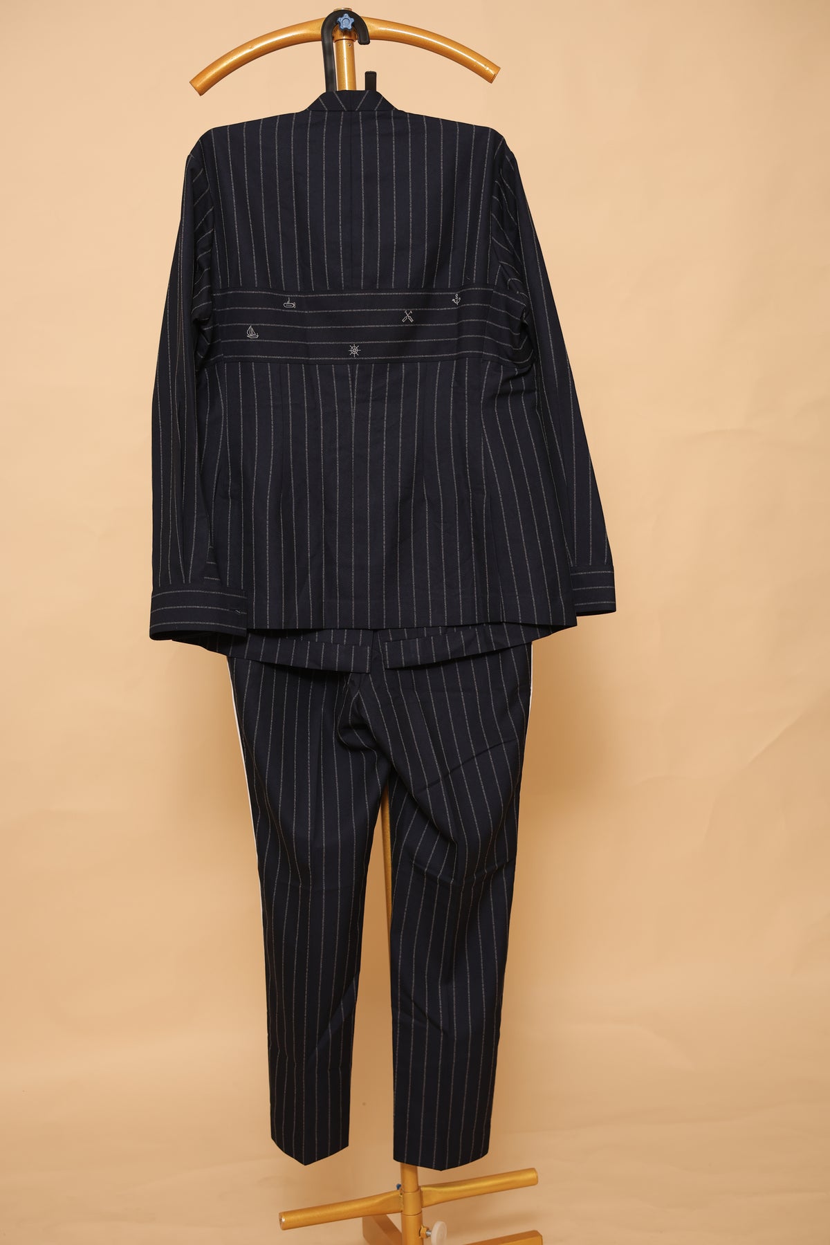 Men’s Black Pinstripe Designer Co-Ord Set