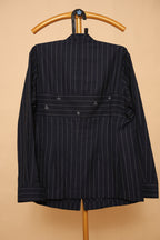 Men’s Black Pinstripe Designer Co-Ord Set
