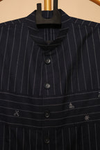 Men’s Black Pinstripe Designer Co-Ord Set