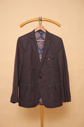 Men’s Wine Red Textured Blazer