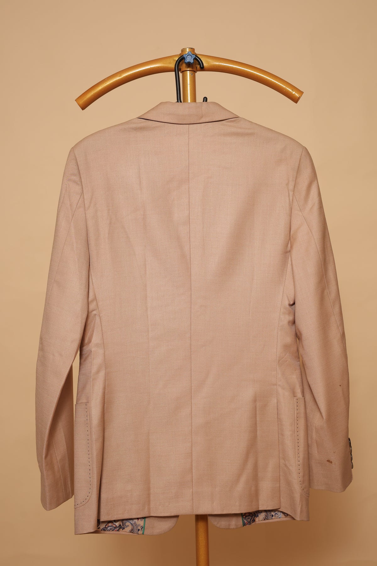 Men’s Dusty Peach Textured Formal Blazer