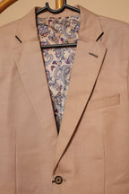 Men’s Dusty Peach Textured Formal Blazer